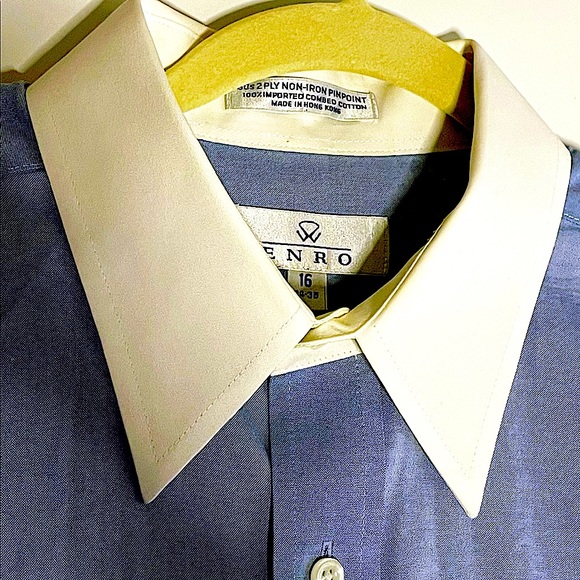 Bundle special Gold label-ENRO white collar button shirt - Picture 5 of 11